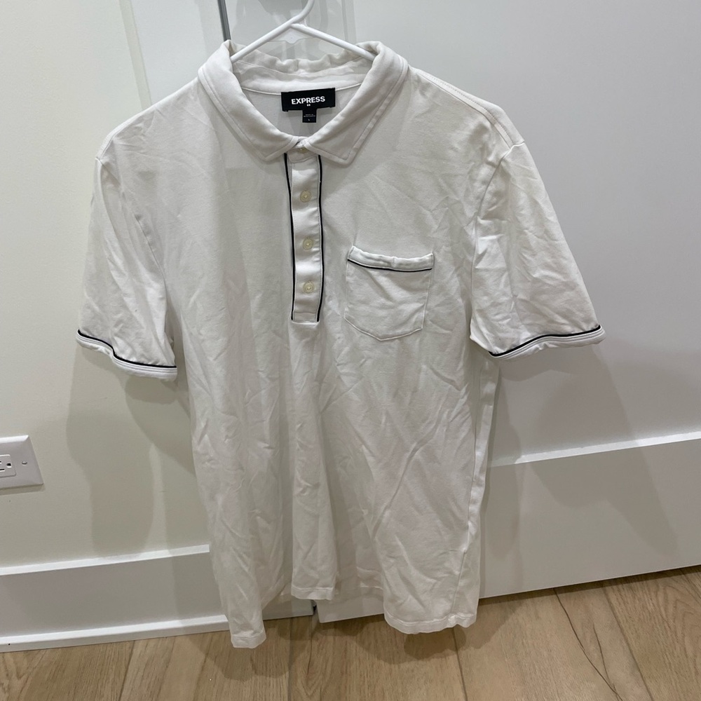 Express Men's Polo Shirt with Black Trim